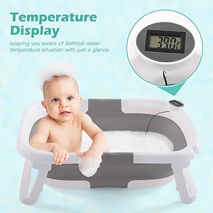 Bañera Tina Plegable Para Bebé Con Termo