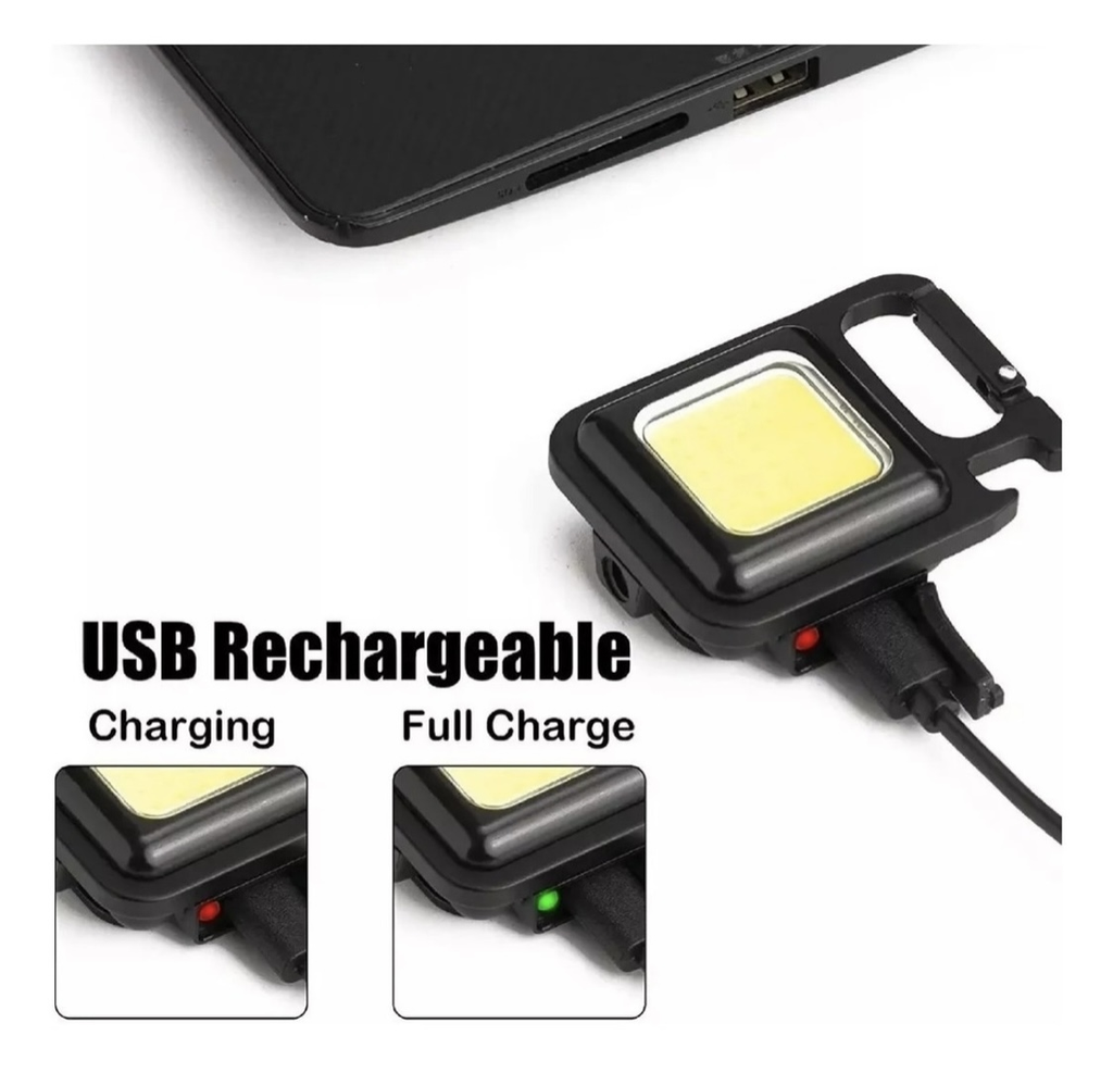 Mini Linterna Llavero Camping recargable