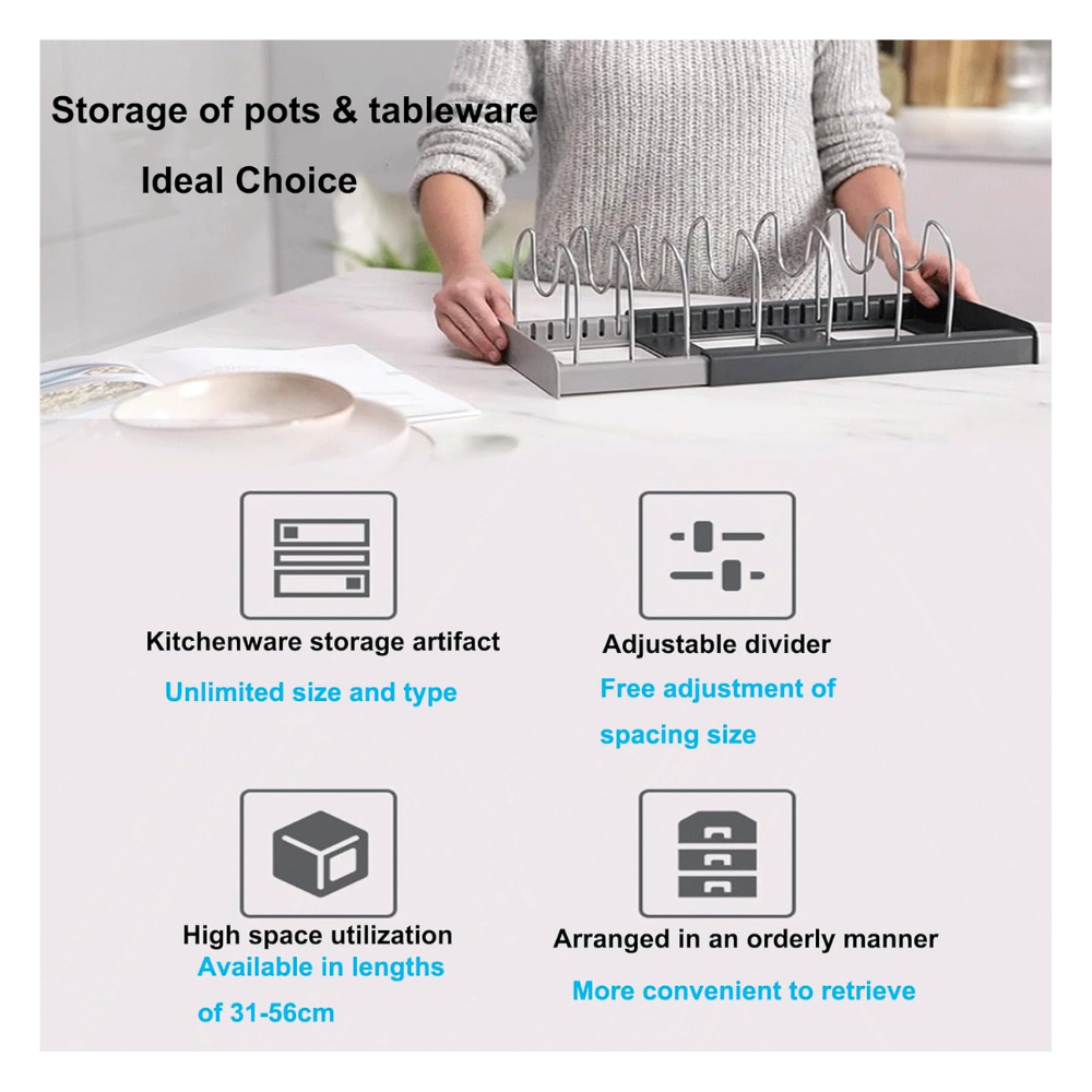 Organizador Extensible Tapas Ollas