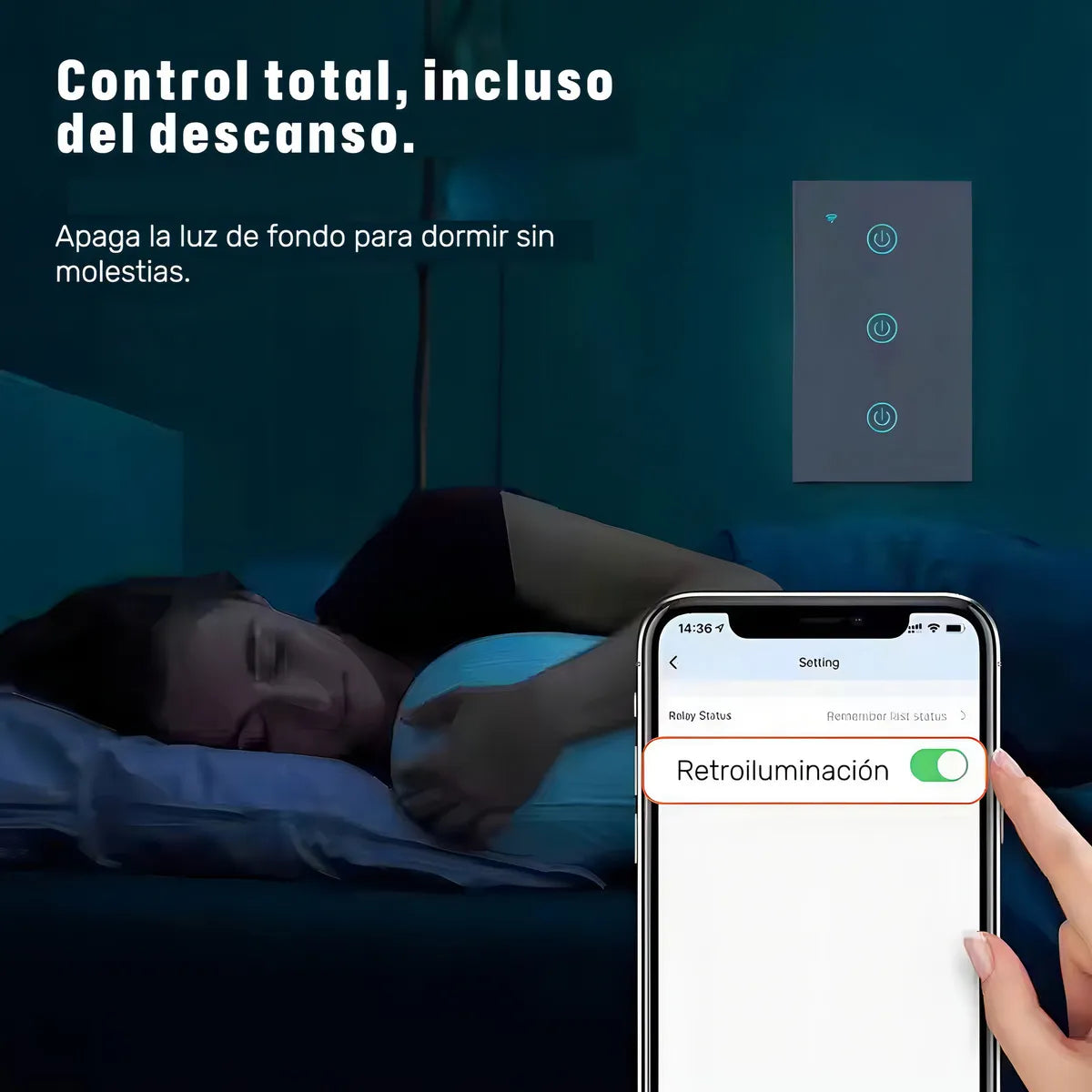 INTERRUPTOR INTELIGENTE WIFI ALEXA 1 BOT
