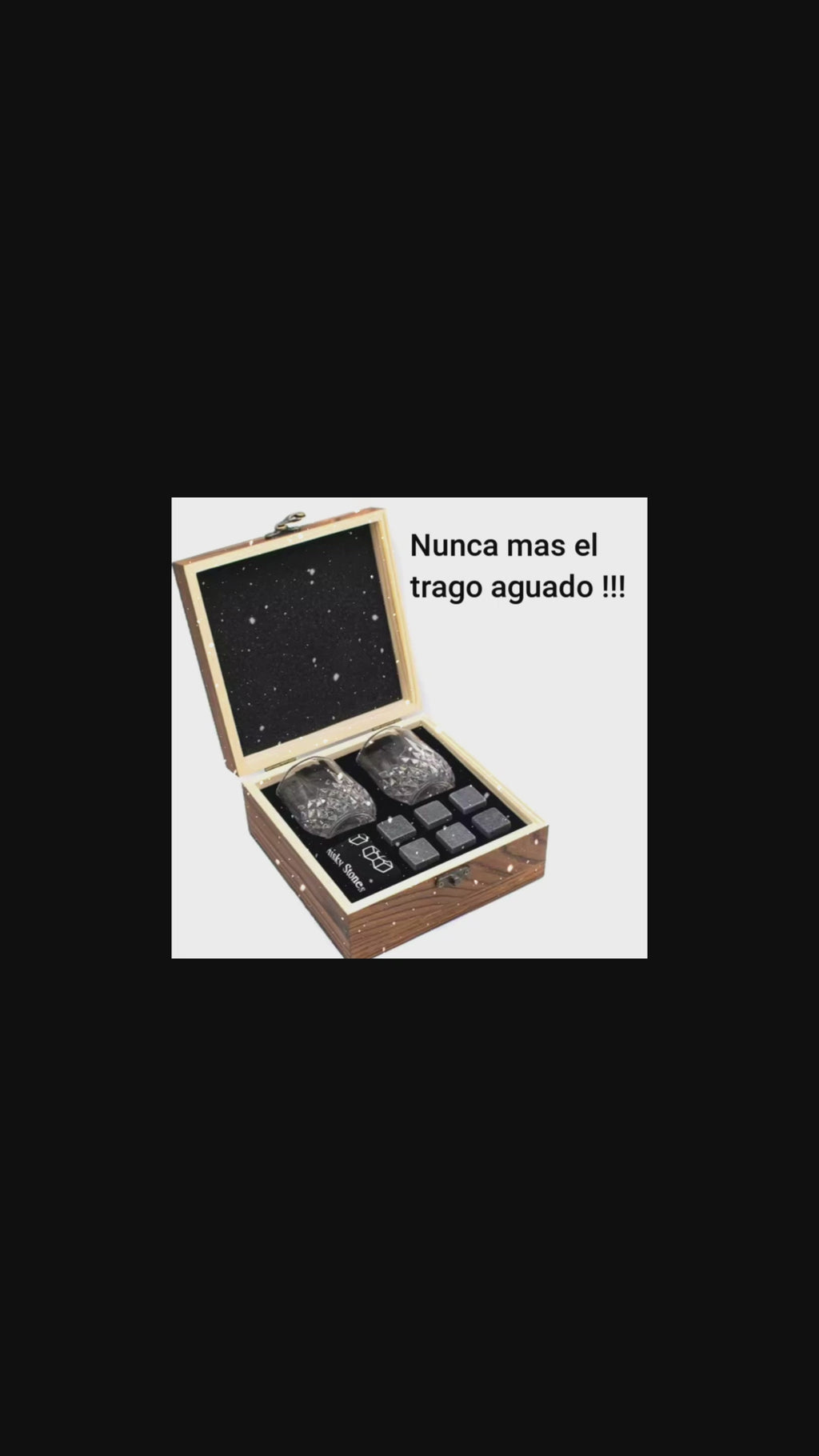 VASOS + PIEDRAS ENFRIADORAS WHISKY