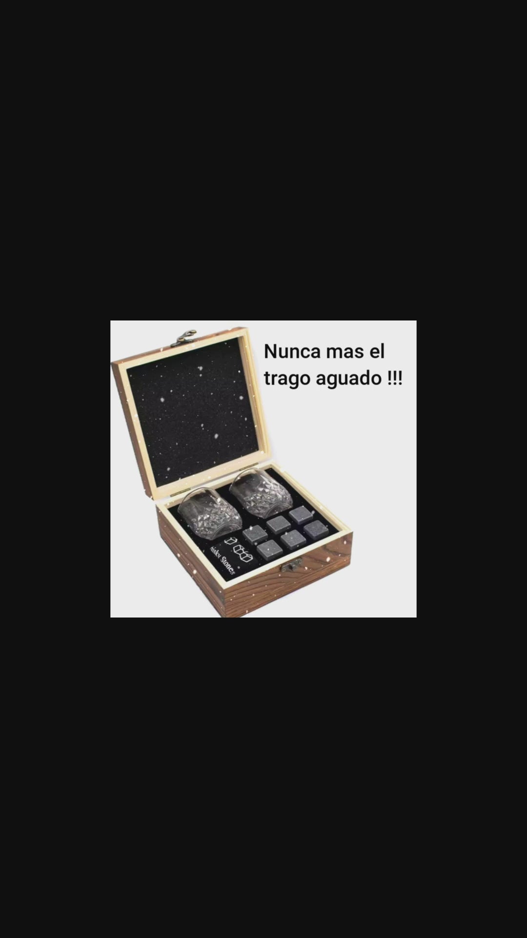 VASOS + PIEDRAS ENFRIADORAS WHISKY